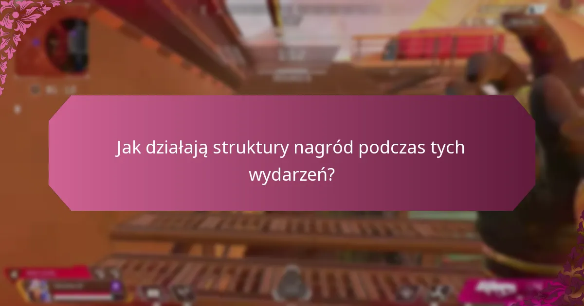 Jak działają struktury nagród podczas tych wydarzeń?