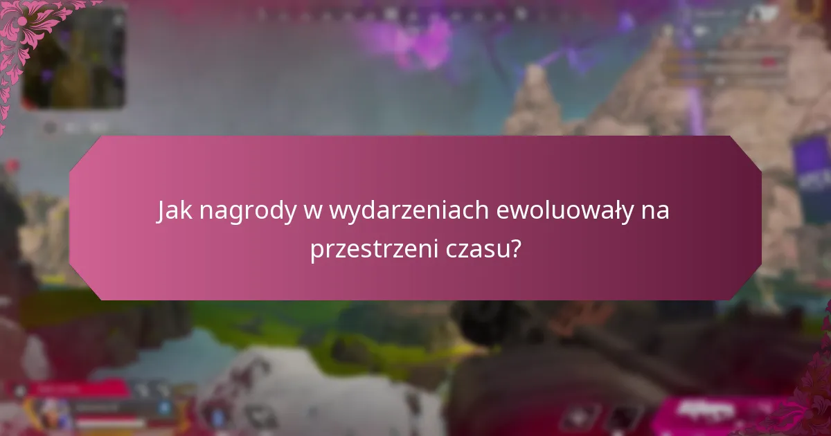Jak nagrody w wydarzeniach ewoluowały na przestrzeni czasu?
