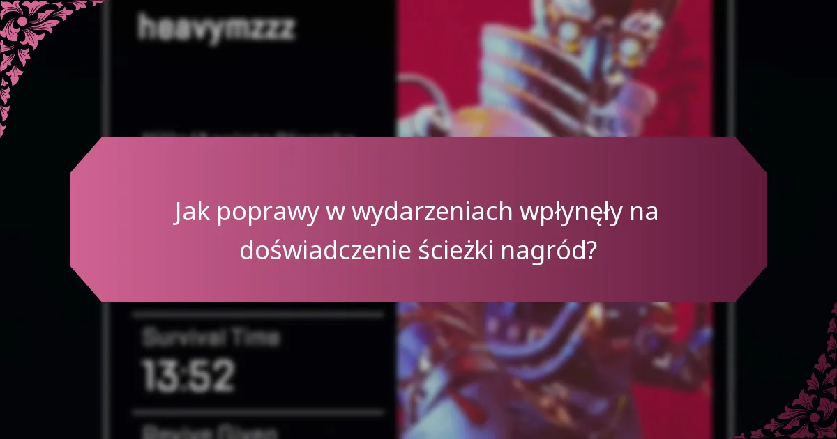 Jak poprawy w wydarzeniach wpłynęły na doświadczenie ścieżki nagród?