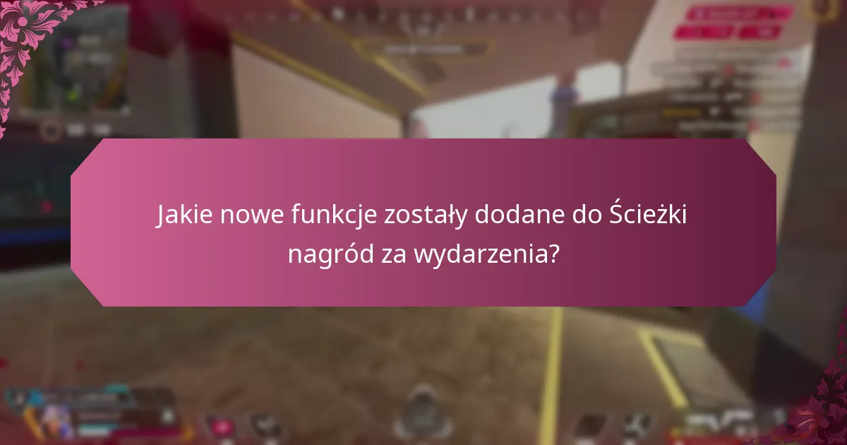 Jakie nowe funkcje zostały dodane do Ścieżki nagród za wydarzenia?
