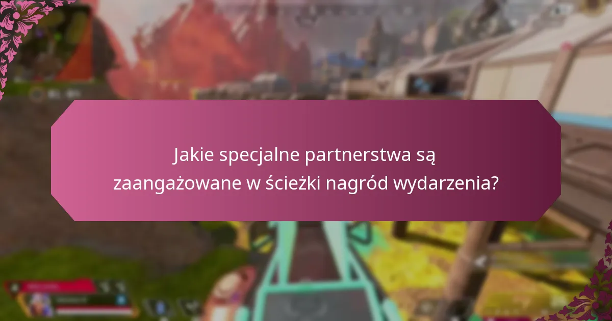 Jakie specjalne partnerstwa są zaangażowane w ścieżki nagród wydarzenia?